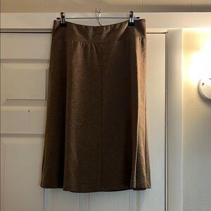 Lands' End Brown A-Line Skirt